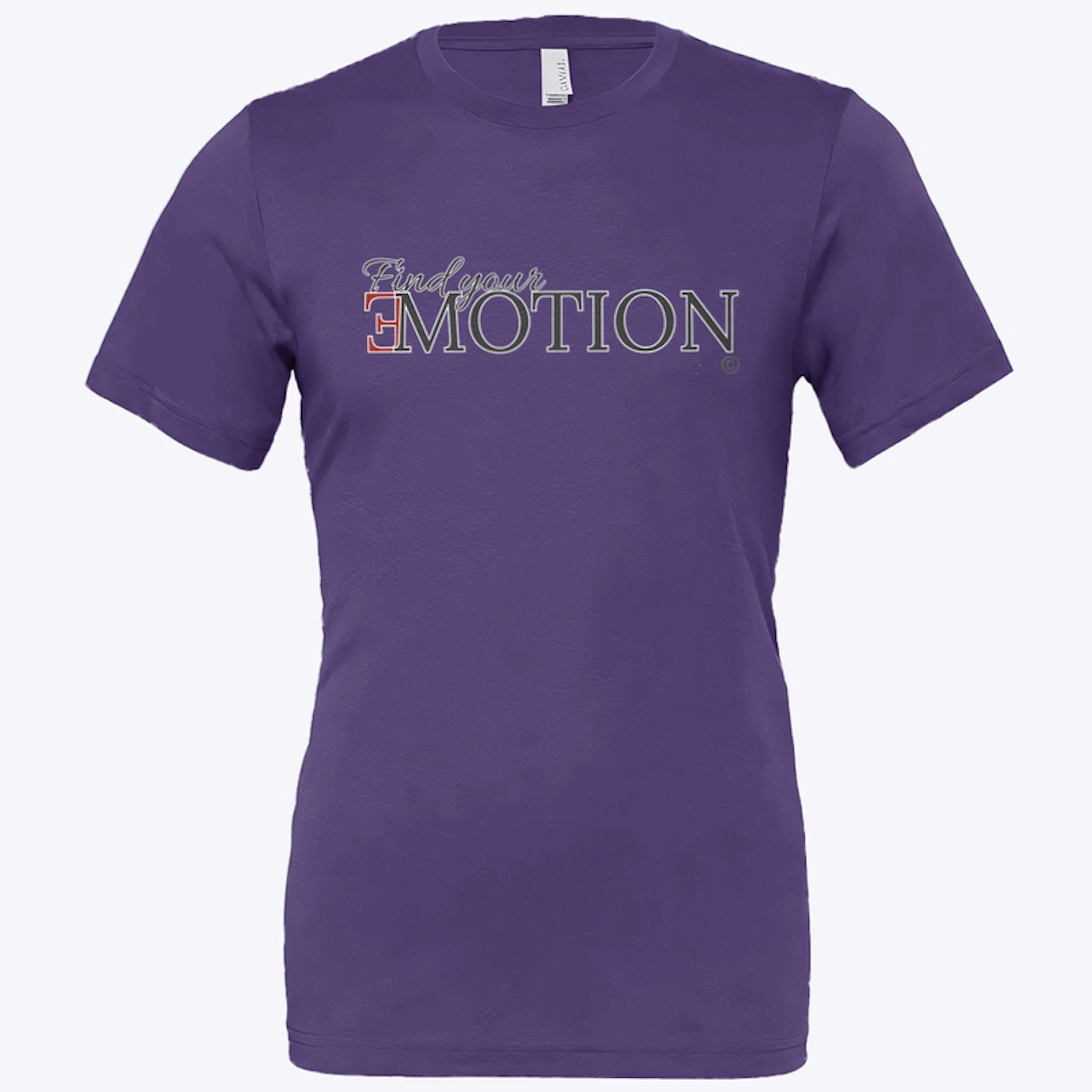 Find your motion purple tee
