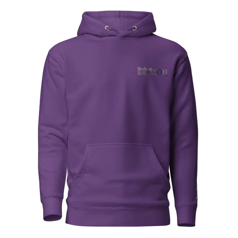 Find your motion purple stitch hoodie