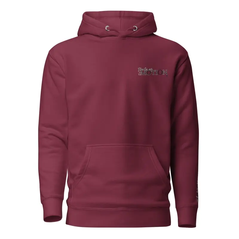 Find your motion burgundy stitch hoodie