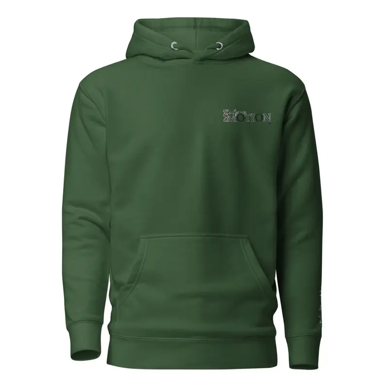 Find your motion green stitch hoodie